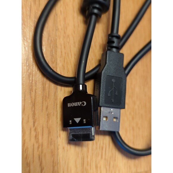 Canon HR5 USB Data Cable Cord Black OEM - Picture 2 of 4